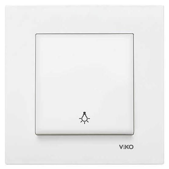 1 Viko Karre Beyaz Light Yaylı Anahtar 90967003 - Görsel 1