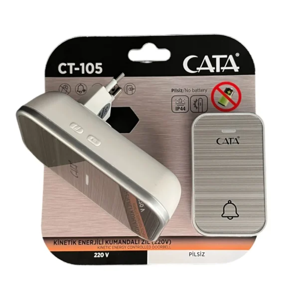 Cata Kinetik Enerjili Kumandalı Zil(CT-105)
