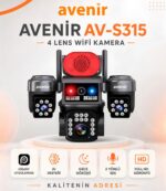 Avenir AV-S315 4 Lens WiFi Güvenlik Kamerası